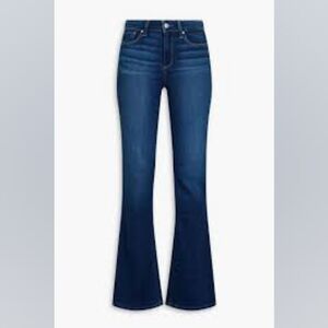PAIGE Women's Boot Cut Jeans - Dark Blue
